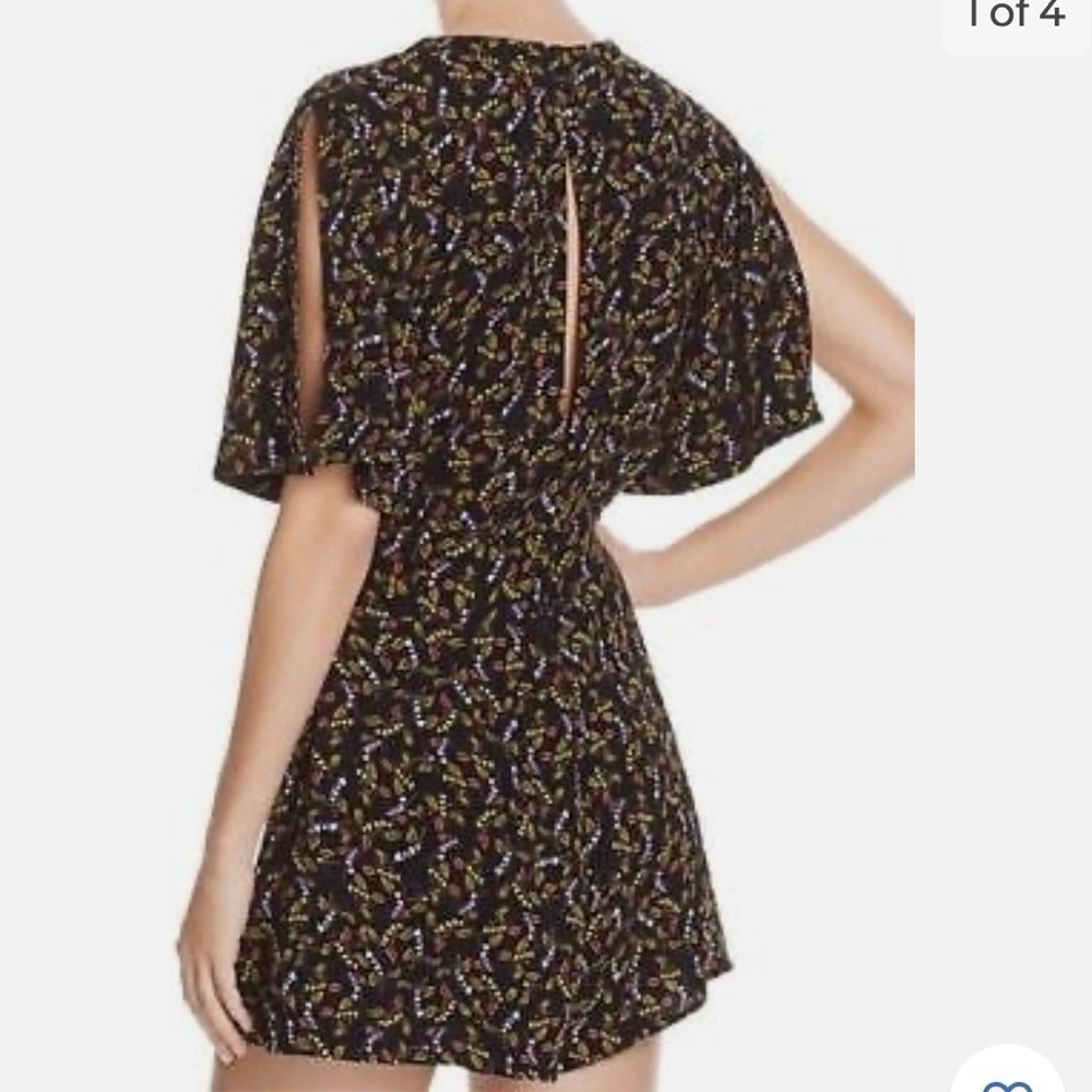 Free People Meet Virginia Printed Romper Size 0 Boho Whimsigoth Whimsical Fairy - Picture 5 of 12